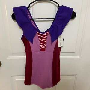 Crowned Athletics 👑 Disney - Sister Witch Athletic Tank Top - Pink - NWT